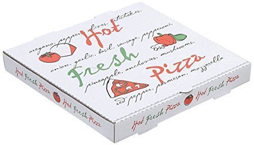 W PACKAGING WPPB10KW Pizza Box , 1 5/8&#034; Deep, B-Flute Hot Fresh Print, 10&#034;, Pack