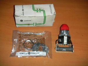 GE CR2942UD212A2 Heavy Duty red pilot Indicator Light 120VAC-DC  with resistor