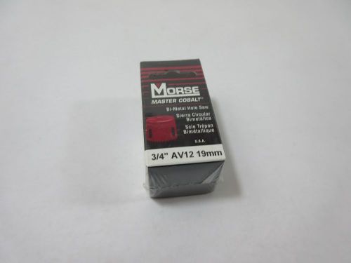 Bi-Metal Hole Saw Morse 3/4&#034; 19mm AV12 New in Box
