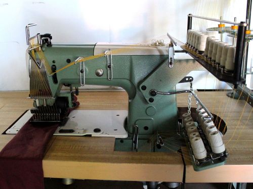 KANSAI SPECIAL FB-1412P 12-Needle 24-Thrd Chainstitch Industrial Sewing Machine
