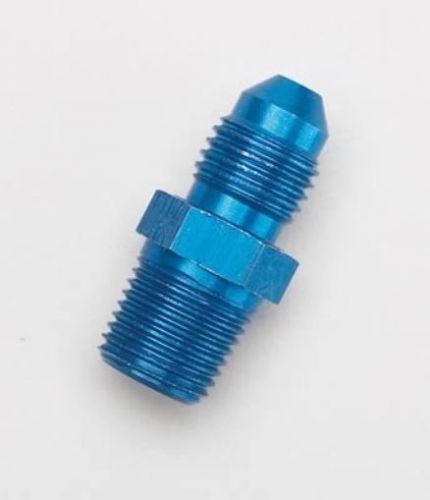 Nos 17950nos blue anodized aluminum straight -3an flare to 1/8&#034; npt fitting for sale