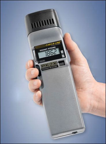PK2X Pocket-Strobe Stroboscope, Range 30 - 12,500 FPM, Brightness 1200 Lux