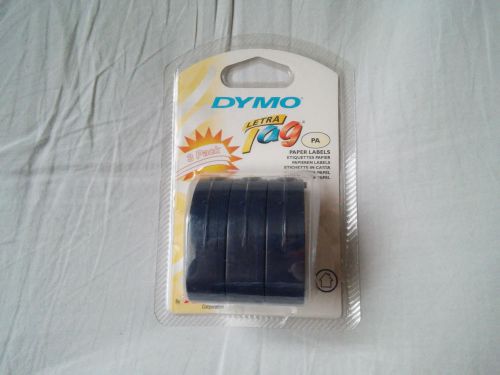 Dymo Letra Tag PA 1/2&#039;&#039; x 13&#039; 12mm x 4m 3 pack White Paper Tape