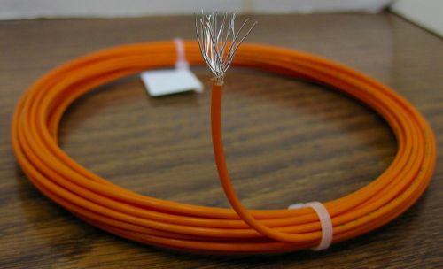 25 feet 16 AWG Silver Plated PTFE Wire Orange Stranded