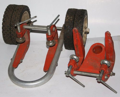 CLAMP ON COSOM MATERIAL HANDLING/MOVING/BOAT/CANOE DOLLY WHEELS &amp; SUPPORT CLAMP