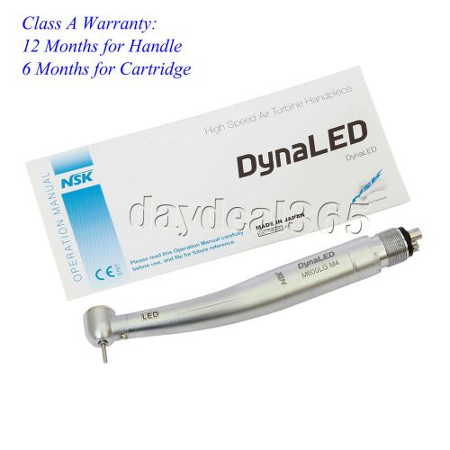 Nsk dynaled high speed dental fiber optic led torque head handpiece m600lg m4 for sale