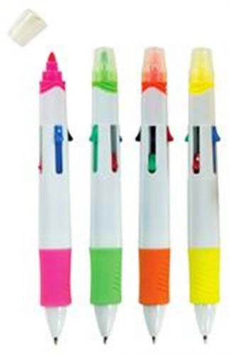 Scent Sibles 4 Color Study Buddy Pen With Highlighter