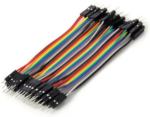 Practical 40pin pvc diy colorful male to male arduino dupont cable wire arduino for sale