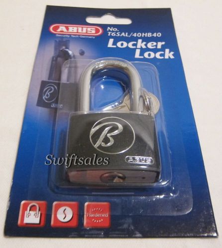Abus t65al/40hb40 vinyl-covered aluminum body padlock - new sealed! for sale