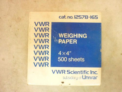 Vwr weighing paper 4x4&#034; 500 sheets for sale