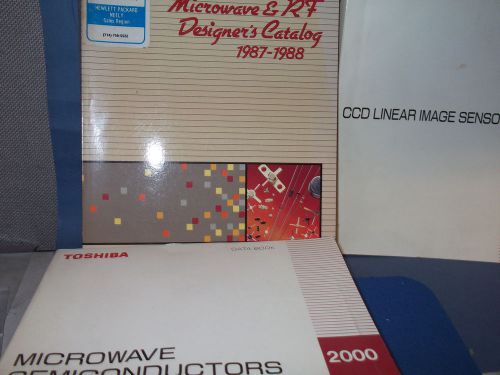 QTY-3 RARE RF MICROWAVE CCD DATABOOKS HP TOSHIBA SET of 3 BOOKS