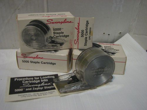 3 Swingline 5000 staple cartridges unused USA For use in the 5000 series Zephyr