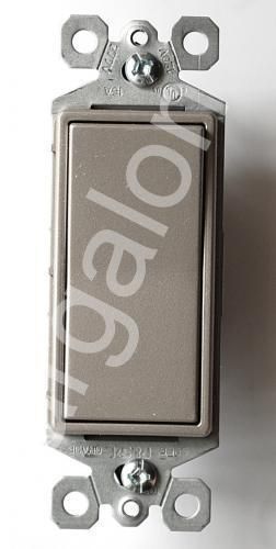 Pass &amp; Seymour Light Switch Decora Nickel 15 Amps 1 Pole TM870-NICC10 NEW