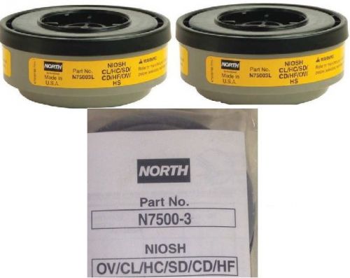 N75003 North Honeywell Vapors Respirators Cartridges 2 Pack