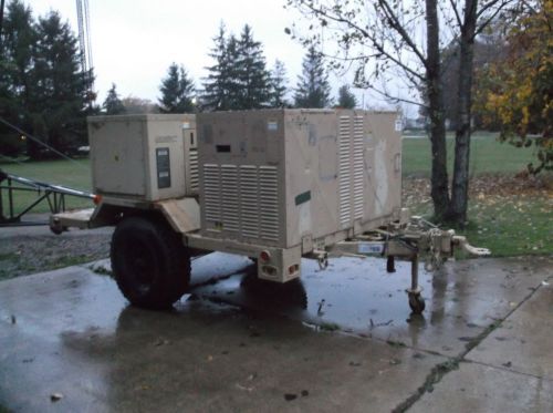 20 kw trailered diesel quiet genset and enviornmental unit for sale
