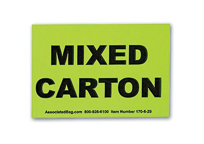 2&#034; x 3&#034; inventory control labels - &#034;mixed carton&#034; message (500 labels) for sale