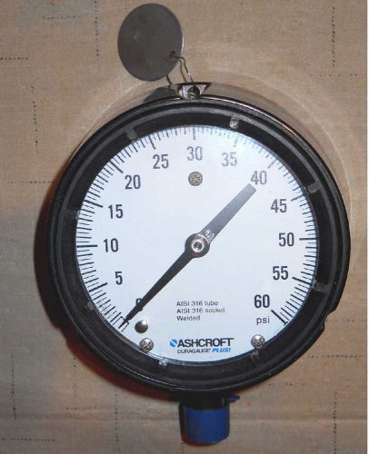 ASHCROFT Duragauge Pressure Gauge 0-60 PSI