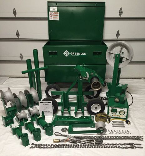 *GREENLEE* 6800 6805A ULTRA TUGGER 8 with EXTRAS, SUPER CABLE TUGGER 8000lb, Box