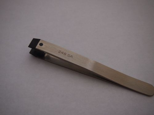 Swiss made blunt soft tipped tweezer 248-sa heco brand new for sale