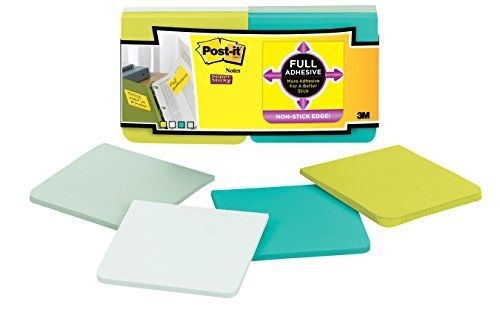 Post-it super sticky full adhesive notes, 3 in x 3 in size, bora bora for sale