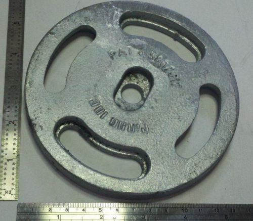 GALVANIZED Adjustable Clamp Tie Back Plate 5 1/2 Diameter - up to 3 1/2&#034; pipe 40