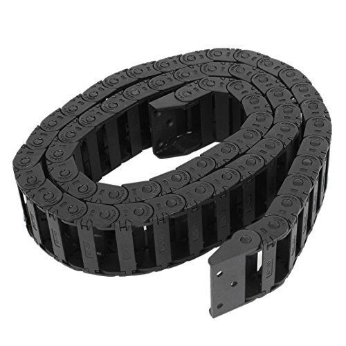 Uxcell 100cm r3.5cm plastic open type wire carrier cable drag chain 10mmx30mm for sale