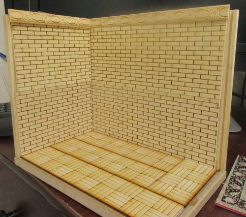 COLLECTIBLE MINIATURE DOLLHOUSE ROOMBOX TRADE SHOW DISPLAY 1/12 SCALE