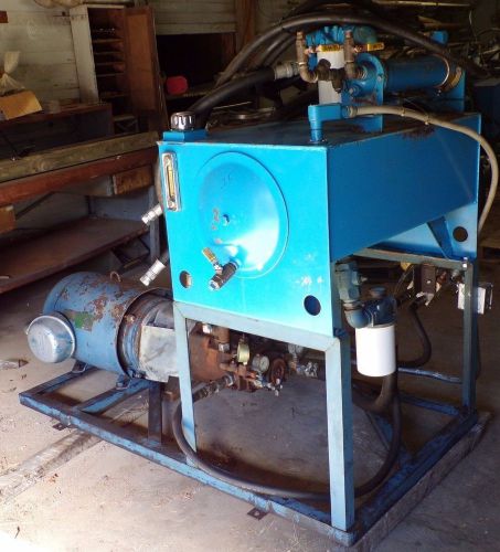 Macmillin engineering hydraulic system w/ 50 gal. reservoir &amp; heat exchange pump for sale