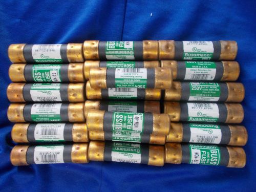 Cooper bussmann non-60 one time buss fuse 60a 250 volt g01 lot of 20 3&#034; for sale