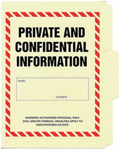 Private And Confidential Information File Folder 5-Pack
