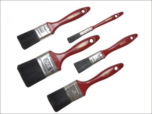 Stanley Tools - Decor Paint Brush Set of 5 - 12, 25, 37, 50 + 62mm - STPPIS5Z