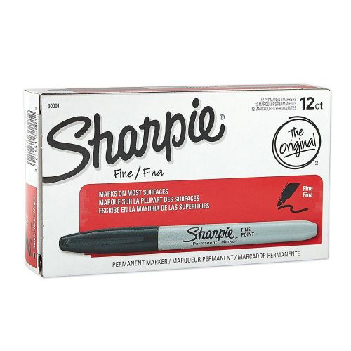 Sharpie Fine Point Permanent Markers 24 Markers (2 X Box&#039;s of 12) Black (30001)