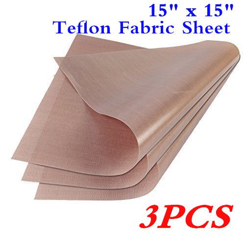 3PCS *15&#034; x 15&#034; Teflon Fabric Sheet Transfer Press for Sublimation Printing
