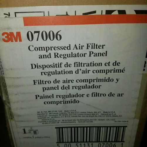 3M compressed air filter and regulator panel