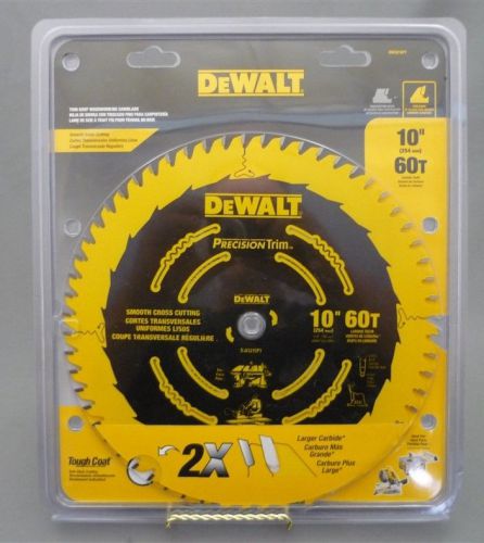 Brand new 10&#034; dewalt 60 tooth carbide circular saw blade for wood tough coat for sale