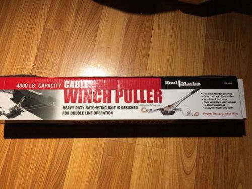 2 ton hook haulmaster cable winch puller new for sale