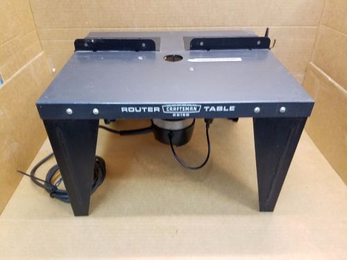 Craftsman Router Table 25168 W/Craftsman Router No. 315.17380 1 HP, 6.5 A