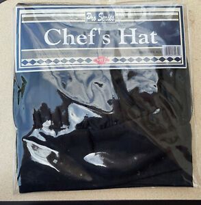 Ritz Pro Series Adjustable Black Chef&#039;s Hat, One Size Fits All, New in Package