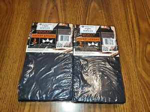 Members Mark Black Food Aprons With Pocket 30x33 3-Pk Includes 2 Packs