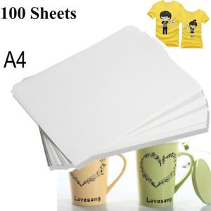 100 Sheets A4 Dye Sublimation Heat Transfer Paper for Mug Cup Plate T-Shirt UPS