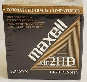 Maxell MF2HD 3.5&#034; Floppy Disk (10 Pack)