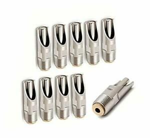 Automatic Pig Nipple Drinkers Sows Piglets Drinking Pack of 10 Stainless Steel