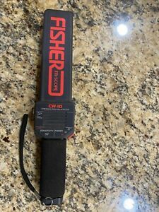 Fisher Research CW-10 Hand Held Metal Detector - slightly used