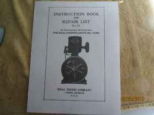 Ideal Gas Engine Instruction &amp; Parts Manual  Serial # 15000 and higher