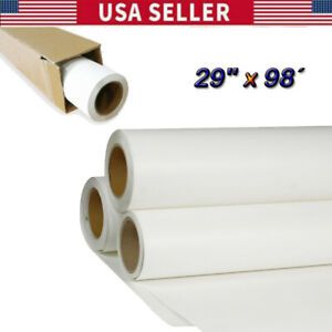 29&#034; x 98 Roll White Color Printable Heat Transfer Vinyl for T-shirt Fabric USA