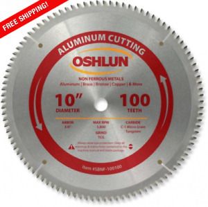 TCG Saw Blade With 5/8-Inch Arbor For Aluminum And Non Ferrous Metals, 100Tooth