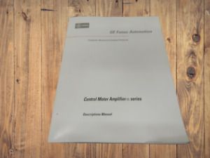 GE Fanuc Control Motor Amplifier Series Descriptions  Manual GFZ-65162E/02