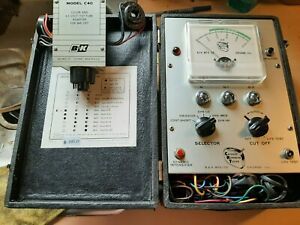 Vintage B &amp; K CRT Cathode Rejuvenator Tester Model 400 w/Model C40 Adapter