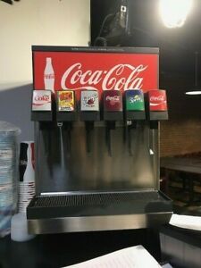 Lancer 6 Soda Fountain Machine with pumps and lines. Still fully hooked up