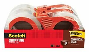 Scotch Commercial Grade Shipping Packaging Tape 1.88&#034; x 54.6 yd Designed for ...